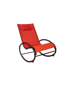 SDRAIO DONDOLO DA ESTERNO EUROGARDEN "RELAXING" IN ALLUMINIO E TEXTILENE ROSSO 62X119X86 CM