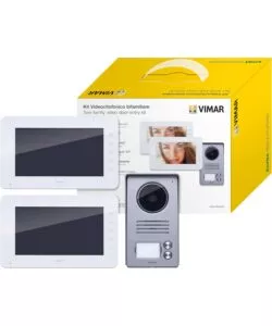 KIT VIDEOCITOFONICO BIF. 7 POL. UNIVERSALE