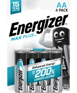 BATTERIE ALCALINE ENERGIZER "MAX PLUS" AA 4 PEZZI