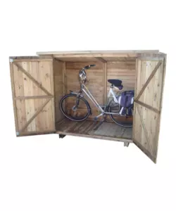 ARMADIO RIPOSTIGLIO DA ESTERNO IN LEGNO 212X100X140/158 CM