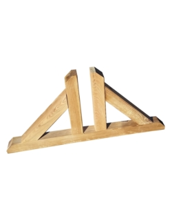PIEDINO DOPPIO IN LEGNO DI PINO PER SOSTEGNO GRIGLIATI 60X4,5X30 CM