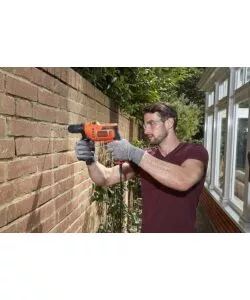 TRAPANO A PERCUSSIONE ELETTRICO BLACK+DECKER "BEH200-QS" 500 W