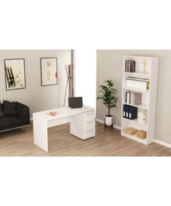 SCRIVANIA "STYLUS" BIANCO ARTICO, 74X138X60 CM