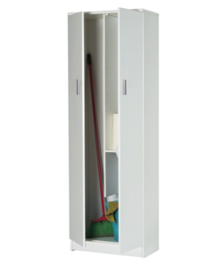 ARMADIO PORTASCOPE BIANCO FIAMMATO 62X34X183 CM