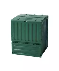 BIDONE COMPOSTIERA DA ESTERNO IN POLIPROPILENE RICICLATO COLORE VERDE 600 LT