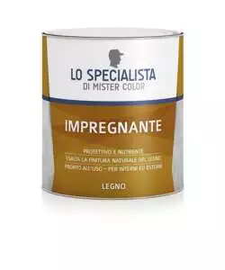 IMPREGNANTE ALL'ACQUA PER LEGNO NOCE CHIARO FORMATO DA 0,75 LITRI