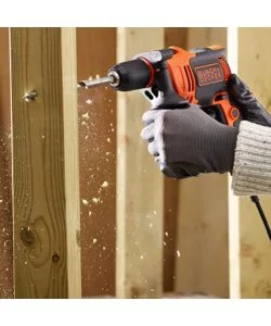 KIT VALIGETTA TRAPANO A PERCUSSIONE ELETTRICO BLACK+DECKER "BEH710K" 710 W