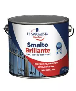 SMALTO SOLVENTE BRILLANTE 2 LT. BIANCO