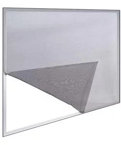 ZANZARIERA ADESIVA GRIGIA "ECCO", 150 x 180 CM