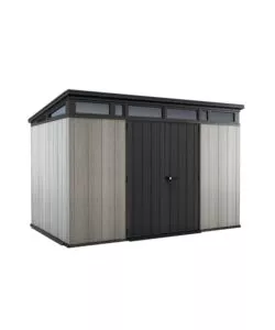 CASETTA DA GIARDINO KETER "ARTISAN 11x7" IN DUOTECH COLORE GRIGIO CON PORTA BATTENTE DOPPIA 342X218X226 CM