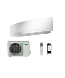 CLIMATIZZATORE DAIKIN EMURA POMPA DI CALORE "FTXJ35MW/RXJ35M" MONOSPLIT E UNITÀ ESTERNA 12000 BTU CON WI-FI