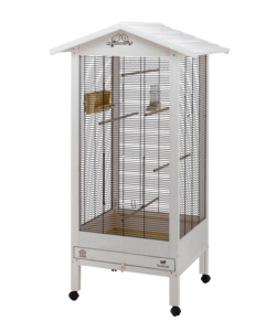 VOLIERA PER UCCELLI HEMMY BEIGE, 84,5X65,5X165 CM - FERPLAST.