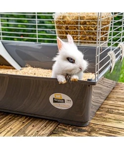 GABBIA PER CONIGLI "RABBIT 100" GRIGIO, 95X57XH46 CM  - FERPLAST