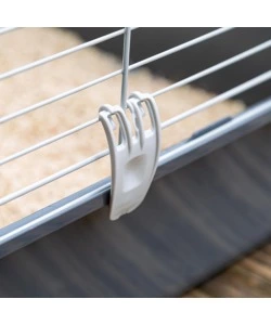 GABBIA PER CONIGLI "RABBIT 100" GRIGIO, 95X57XH46 CM  - FERPLAST