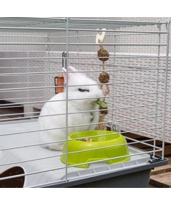 GABBIA PER CONIGLI "RABBIT 100" GRIGIO, 95X57XH46 CM  - FERPLAST