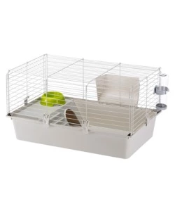 GABBIA PER PORCELLINI D'INDIA "CAVIE 80", 77X48X42 CM GRIGIO - FERPLAST