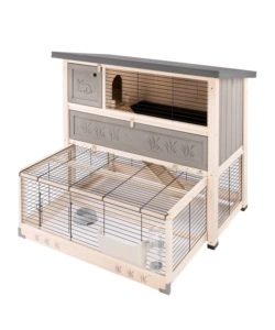 CONIGLIERA IN LEGNO "RANCH 120 MAX", 117X69X107 CM  - FERPLAST