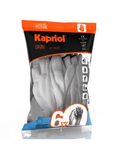 KIT 6 PAIA DI GUANTI DA LAVORO SKIN BIANCHI, TG 10 - KAPRIOL