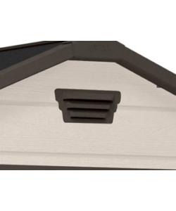 CASETTA DA GIARDINO KETER "MANOR 6x8" IN RESINA COLORE BEIGE CON PORTA BATTENTE DOPPIA 185,8X236,8X227 CM