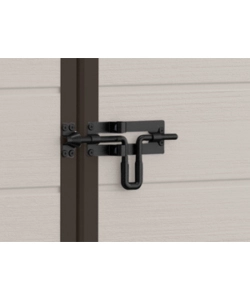 CASETTA DA GIARDINO KETER "MANOR 6x8" IN RESINA COLORE BEIGE CON PORTA BATTENTE DOPPIA 185,8X236,8X227 CM