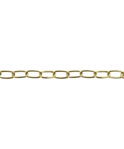CATENA GENOVESE PRETAGLIATA MAGLIA CORTA Ø 2 MM. IN ACCIAIO OTTONATO 2,5 MT.