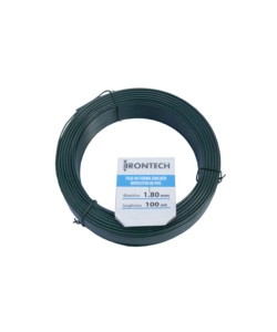 FILO DI FERRO ZINCATO RIVESTITO PVC VERDE Ø 1,8 MM. 100 MT.