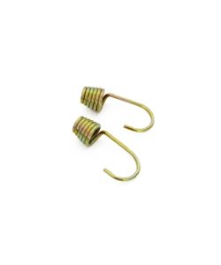 GANCI A UNCINO IN ACCIAIO ZINCATO GIALLO RICAMBIO PER ELASTICI Ø 8 MM. 2 PZ.