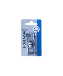 GIRELLA A 2 FORCELLE Ø 6 MM. IN ACCIAIO INOX A4 - AISI 316