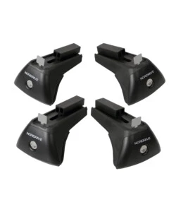 KIT 4 PIEDI PER BARRE QUADRA IN-RAIL KIT STEEL  N20021