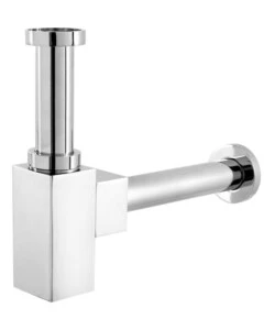 SIFONE QUADRATO IN ACCIAIO CROMATO 1" 1/4.