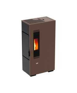 STUFA A PELLET SLIM  CANADIAN STOVE "MINI 5" RUGGINE 4,4 KW