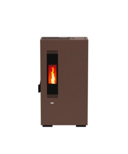 STUFA A PELLET SLIM  CANADIAN STOVE "MINI 5" RUGGINE 4,4 KW