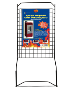 GRIGLIA SALVA USTIONI CON PIEDISTALLO PER STUFE A LEGNA ED A PELLET