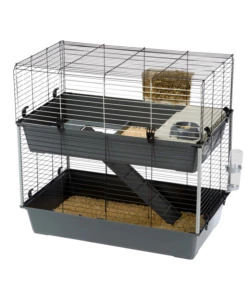 GABBIA PER CONIGLI "RABBIT 100 DOUBLE" A DUE PIANI, 99X51,5X92 CM - FERPLAST