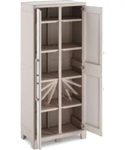 ARMADIO IN RESINA PORTASCOPE KETER "GULLIVER" SABBIA, 80X40X182 CM