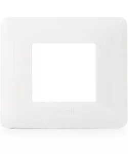 PLACCA 2 MODULI BIANCA MATIX AM4802BBN - BTICINO