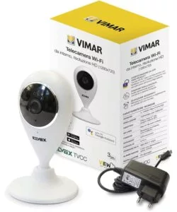 TELECAMERA DA INTERNO VIMAR WIFI HD, 1280X720 MM