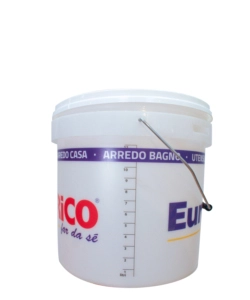 SECCHIO BIANCO CON COPERCHIO EUROBRICO 14 LT