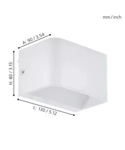 APPLIQUE LED DA INTERNO EGLO "SANIA" BIANCO 3000K