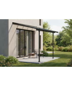 PERGOLA ADDOSSATA DA ESTERNO EUROGARDEN "MEMPHIS" IN ALLUMINIO 303X295X305 CM