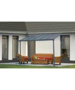 PERGOLA ADDOSSATA DA ESTERNO EUROGARDEN "MEMPHIS" IN ALLUMINIO 303X295X305 CM