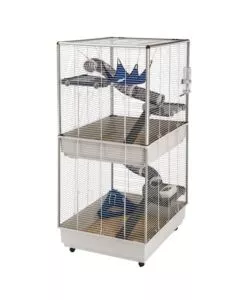 GABBIA PER FURETTI SU DUE PIANI "TOWER", 75X80X161 CM - FERPLAST