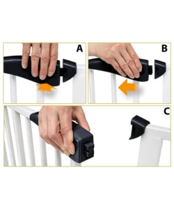 CANCELLO DIVISORIO IN METALLO PER CANI E GATTI "PET GATE", 73X105 CM - FERPLAST