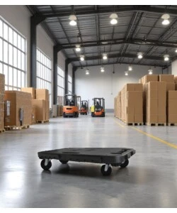 PEDANA A CARRELLO CON RUOTE PORTATA 300KG 480X290X38 MM