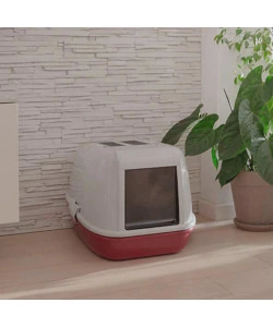 LETTIERA TOILETTE GATTO CHIUSA FERPLAST "MAGIX" BORDEAUX 45,5X55,5X39 CM