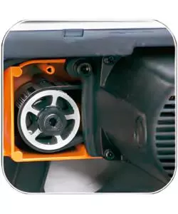 TRONCATRICE PORTATILE COMPA "ORANGE 210" IN ALLUMINIO CON MOTORE A SPAZZOLE E LAMA CON DIAMETRO 210 MM, 1200 W 5000 GIRI/MM
