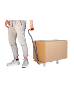 CARRELLO TRASPORTO PIEGHEVOLE EASY SYSTEM CON MANICO E RUOTE PIVOTANTI IN LEGNO PORTATA 200 KG 58X29X1,8 CM