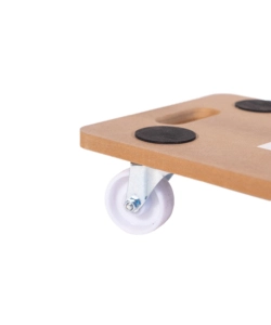 CARRELLO TRASPORTO PIEGHEVOLE EASY SYSTEM CON MANICO E RUOTE PIVOTANTI IN LEGNO PORTATA 200 KG 58X29X1,8 CM
