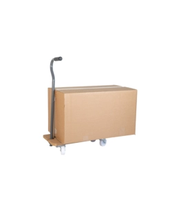 CARRELLO TRASPORTO PIEGHEVOLE EASY SYSTEM CON MANICO E RUOTE PIVOTANTI IN LEGNO PORTATA 200 KG 58X29X1,8 CM
