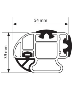 BARRA PORTATUTTO ALLUMINIO - 135 CM  N10035